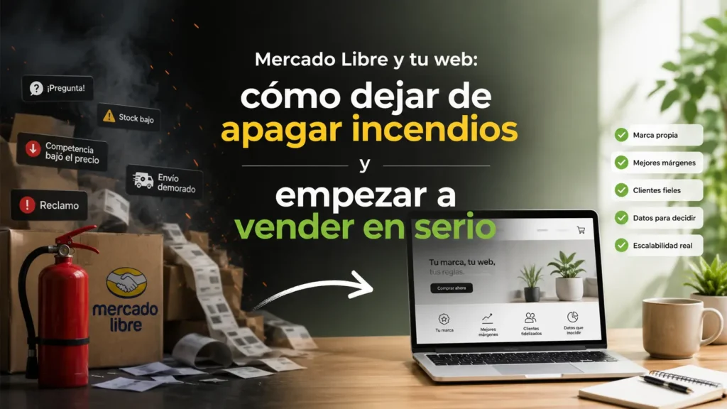 Mercado Libre y tu web: cómo dejar de apagar incendios y empezar a vender en serio