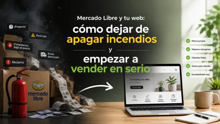 Mercado Libre y tu web: cómo dejar de apagar incendios y empezar a vender en serio